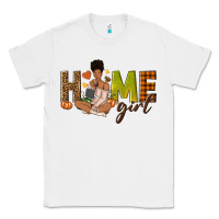 White Home girl Fall afro girl Classic Tee - NancyCooperArtShop