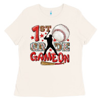 Back To School 1st Baseball Game On Ladies Tee | Teevron