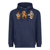Navy coffee gnomes Heavyweight Hoodie - BarkalooDesign