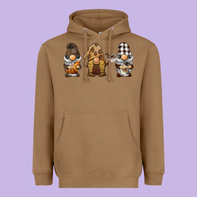 Coffee Gnomes Heavyweight Hoodie Designed By Barkaloodesign