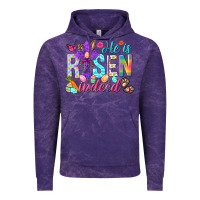 Cloud Purple He is risen indeed Happy Easter Day Vintage Hoodie - HowdyJamesFarm