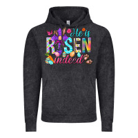 Vintage Black He is risen indeed Happy Easter Day Vintage Hoodie - HowdyJamesFarm