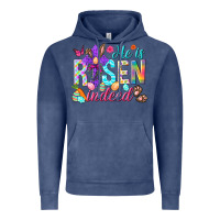 Vintage Denim He is risen indeed Happy Easter Day Vintage Hoodie - HowdyJamesFarm