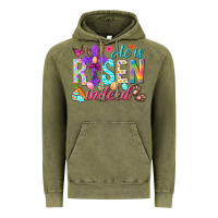 Vintage Olive He is risen indeed Happy Easter Day Vintage Hoodie - HowdyJamesFarm