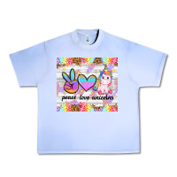 Grape Ice peace loeve unicorns Urban Heavy Tee - CowGirlArtShop