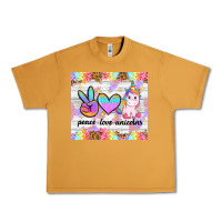 Peanut Butter peace loeve unicorns Urban Heavy Tee - CowGirlArtShop