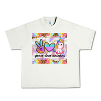 Pistachio peace loeve unicorns Urban Heavy Tee - CowGirlArtShop