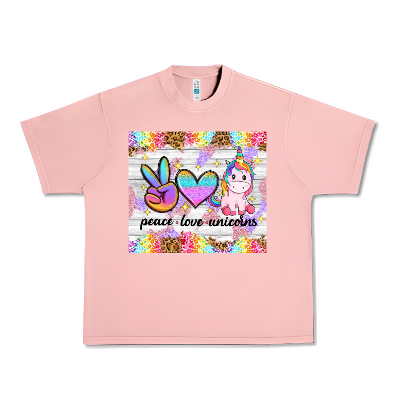 Peace Loeve Unicorns Urban Heavy Tee by CowGirlArtShop | Teevron