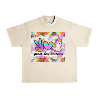 Sandshell peace loeve unicorns Urban Heavy Tee - CowGirlArtShop