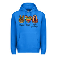 True Royal Peace Love Lady Of Guadalupe Premium Hoodie - RanaPortraitStore