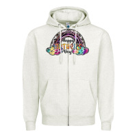 Oatmeal Heather happy mothers day Zipper Hoodie - SublimationCraftShop