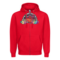 Red happy mothers day Zipper Hoodie - SublimationCraftShop