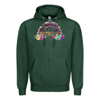 Sports Green happy mothers day Zipper Hoodie - SublimationCraftShop