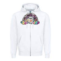 White happy mothers day Zipper Hoodie - SublimationCraftShop