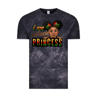 Cloud Black i am melanin princess black peekaboo Vintage Tee - CowGirlArtShop