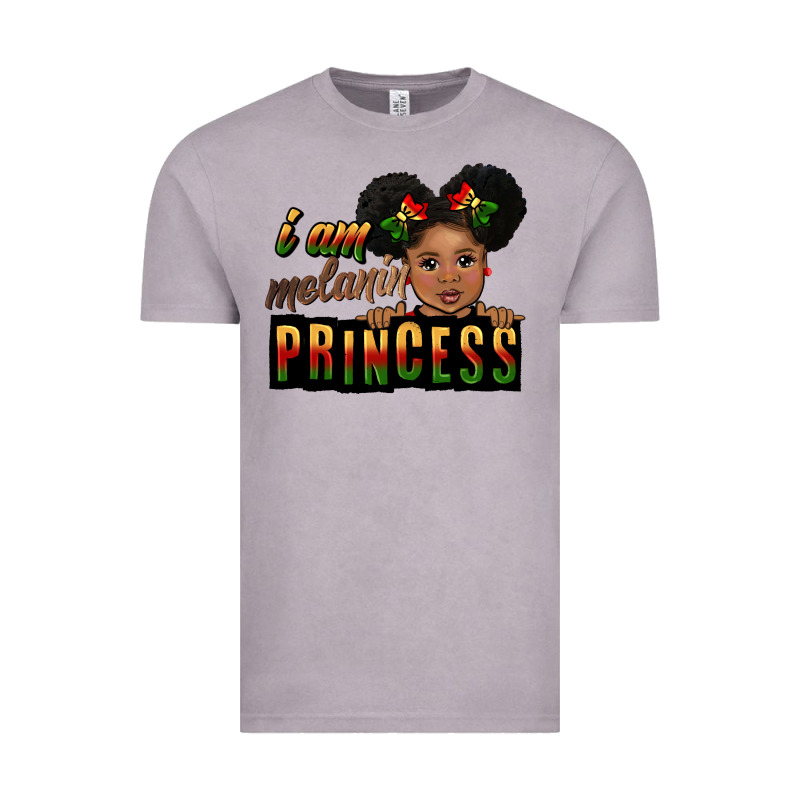 I Am Melanin Princess Black Peekaboo Vintage Tee by CowGirlArtShop | Teevron