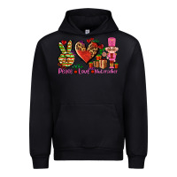 Black peace love nutcraker Urban Hoodie - AdoDesignShop