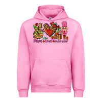 Fuchsia Pink peace love nutcraker Urban Hoodie - AdoDesignShop