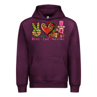 Mauve Wine peace love nutcraker Urban Hoodie - AdoDesignShop