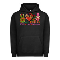 Pigment Black peace love nutcraker Urban Hoodie - AdoDesignShop