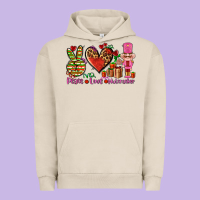 Peace Love Nutcraker Urban Hoodie Designed By Adodesignshop