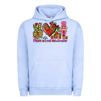 Pigment Grape Ice peace love nutcraker Urban Hoodie - AdoDesignShop