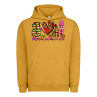 Pigment Peanut Butter peace love nutcraker Urban Hoodie - AdoDesignShop