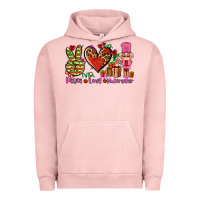 Pigment Salmon peace love nutcraker Urban Hoodie - AdoDesignShop