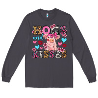 Smoke hogs and kisses pig  olivia Long Sleeve Tee - OliviaCreatesArt