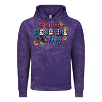 Cloud Purple Happy memorial day 4th of july Vintage Hoodie - CowGirlArtShop