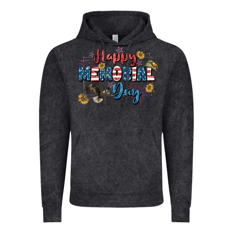 Happy Memorial Day 4th Of July Vintage Hoodie by CowGirlArtShop | Teevron
