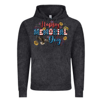 Vintage Black Happy memorial day 4th of july Vintage Hoodie - CowGirlArtShop