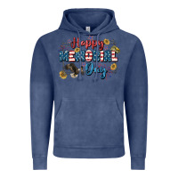 Vintage Denim Happy memorial day 4th of july Vintage Hoodie - CowGirlArtShop