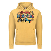 Vintage Mustard Happy memorial day 4th of july Vintage Hoodie - CowGirlArtShop