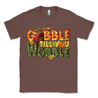 Chestnut Gobble till you wobble turkey thanksgiving Classic Tee - NancyCooperArtShop