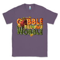Lavender Gobble till you wobble turkey thanksgiving Classic Tee - NancyCooperArtShop