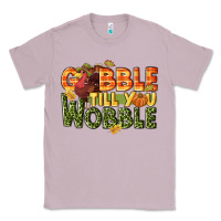 Lilac Gobble till you wobble turkey thanksgiving Classic Tee - NancyCooperArtShop
