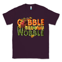 Plum Gobble till you wobble turkey thanksgiving Classic Tee - NancyCooperArtShop