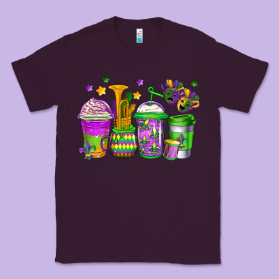 Mardi Gras Coffee Cups Classic Tee Designed By Jasminsmagicworld