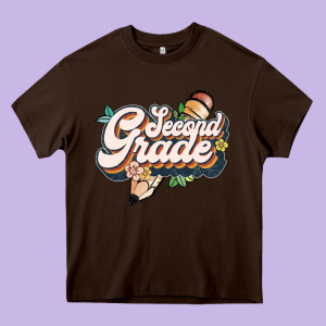 Second Grade Heavy Core Tee Designed By Jahusdesignshop