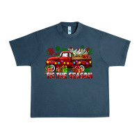 Midnight Navy tis the season christmas truck Urban Heavy Tee - CowGirlArtShop