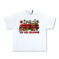 White tis the season christmas truck Urban Heavy Tee - CowGirlArtShop