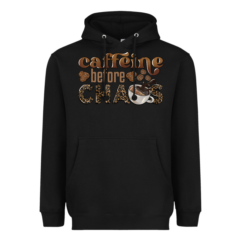 Caffeine Before Chaos Heavyweight Hoodie by BarkalooDesign | Teevron