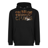 Black caffeine before chaos Heavyweight Hoodie - BarkalooDesign