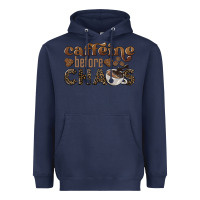 Navy caffeine before chaos Heavyweight Hoodie - BarkalooDesign