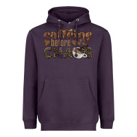 Plum caffeine before chaos Heavyweight Hoodie - BarkalooDesign