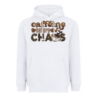 White caffeine before chaos Heavyweight Hoodie - BarkalooDesign