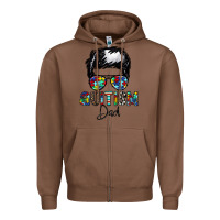 Chestnut autism dad Zipper Hoodie - CowhideDigitalArt