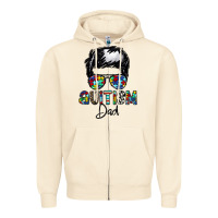 Sandshell autism dad Zipper Hoodie - CowhideDigitalArt