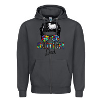 Smoke autism dad Zipper Hoodie - CowhideDigitalArt